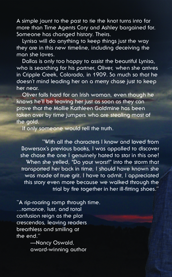 Back cover of Time Agents: Decpetions