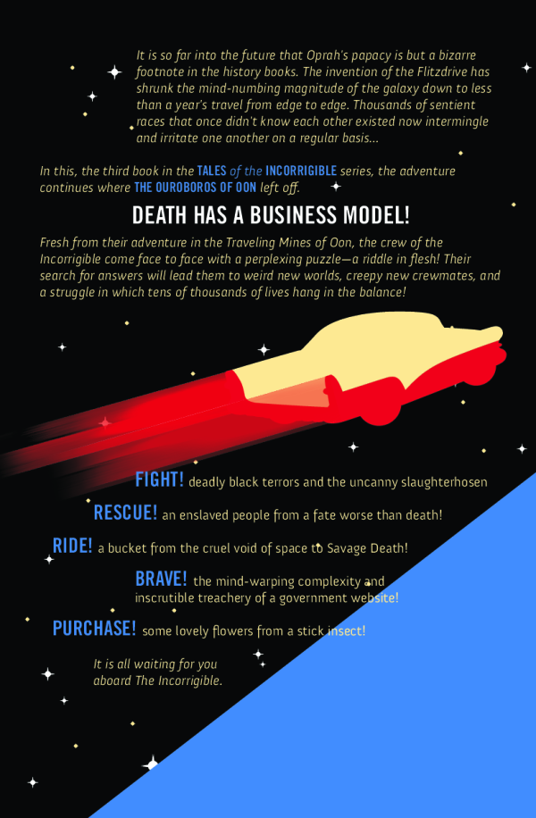 Back and front cover of Tales of the Incorrigible: A Song of Wood and Meat